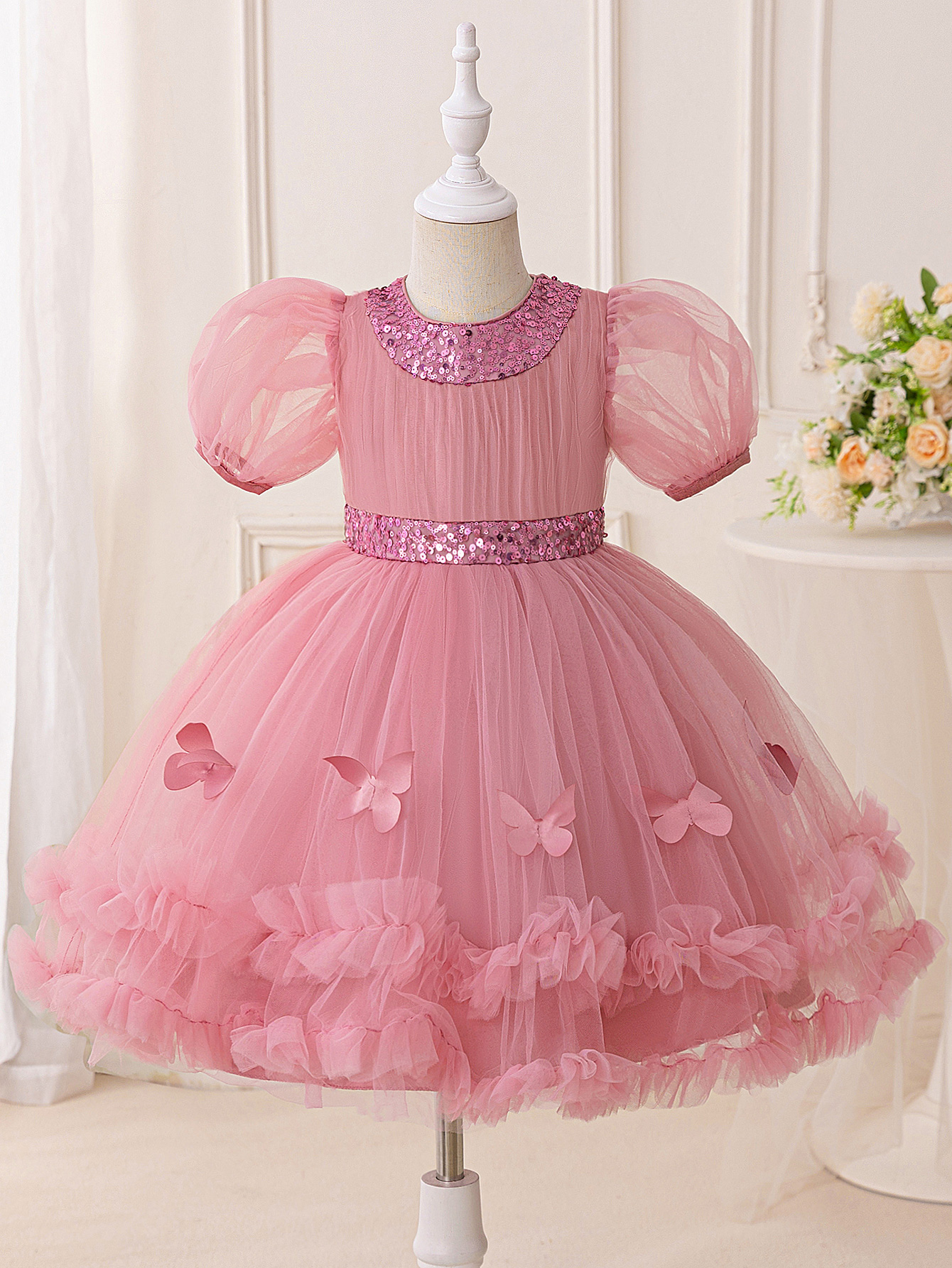 Elegant Sequin Party Girls Dre - Glitter Tablecloth ulasan dan harga