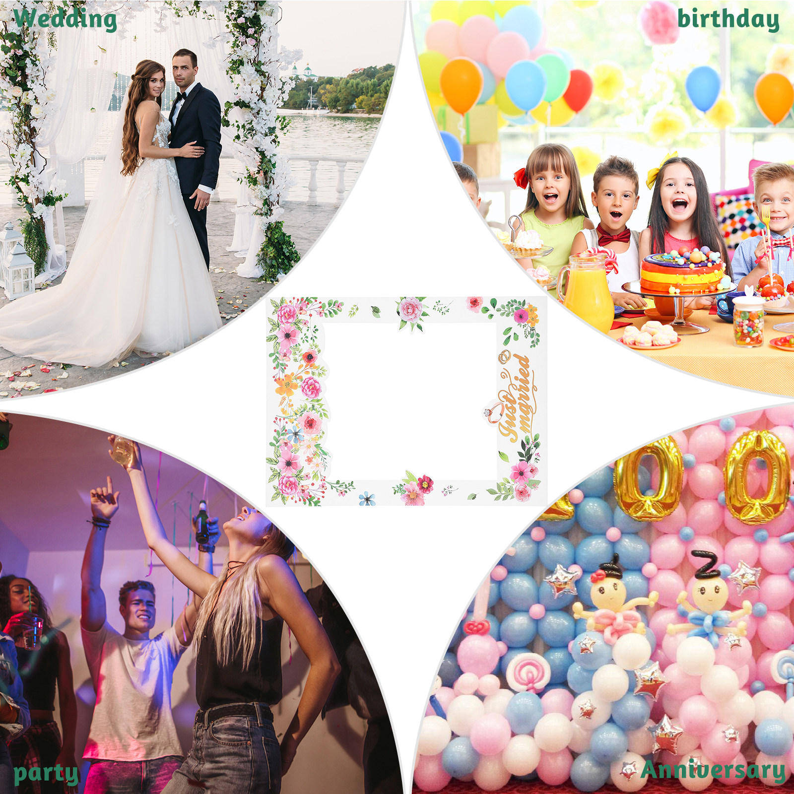 Frames Photo for Wedding Party - Photo Booth Frame ulasan dan harga