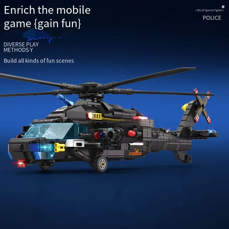 898PCS Military Helicopter Z-2 - Event Z ulasan dan harga