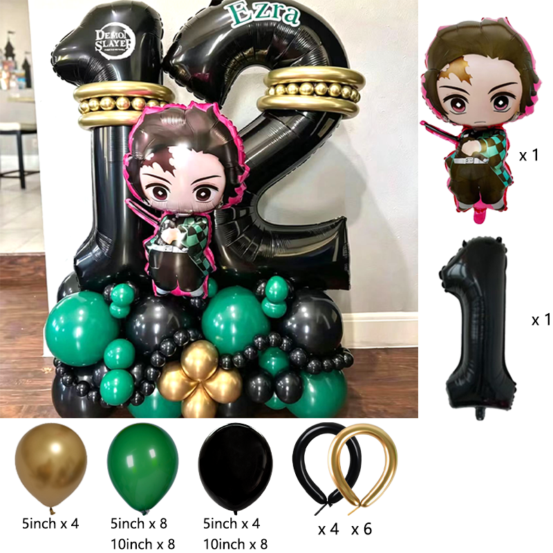 Premium Demon Slayer Theme Bal - Balloon Arch Kit ulasan dan harga