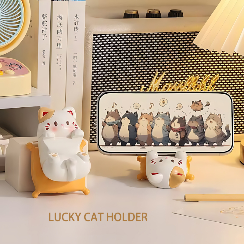 Cute Cartoon Cat Desktop Ornam - Event Support ulasan dan harga