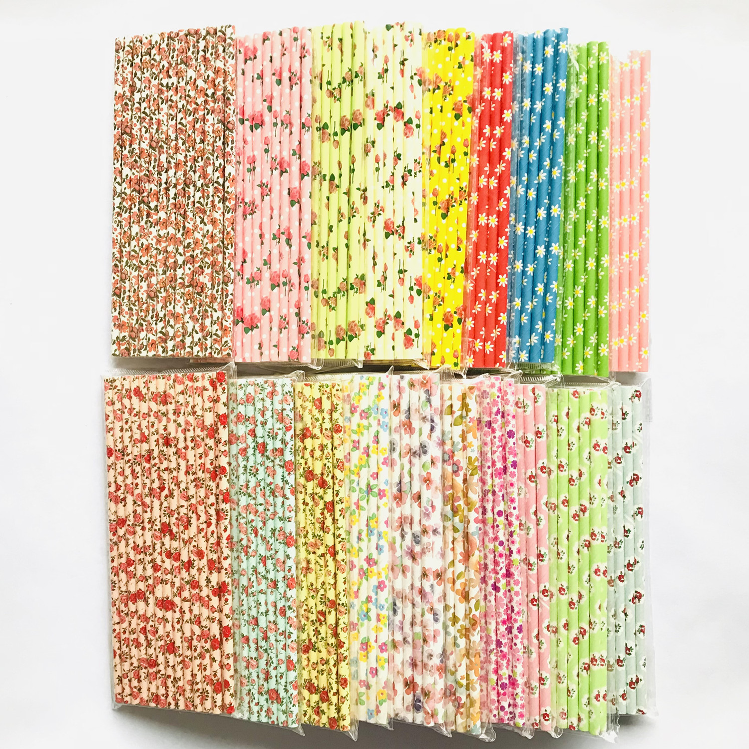 1000 Pcs Pick Your Colors Vint - Paper Straw Color ulasan dan harga