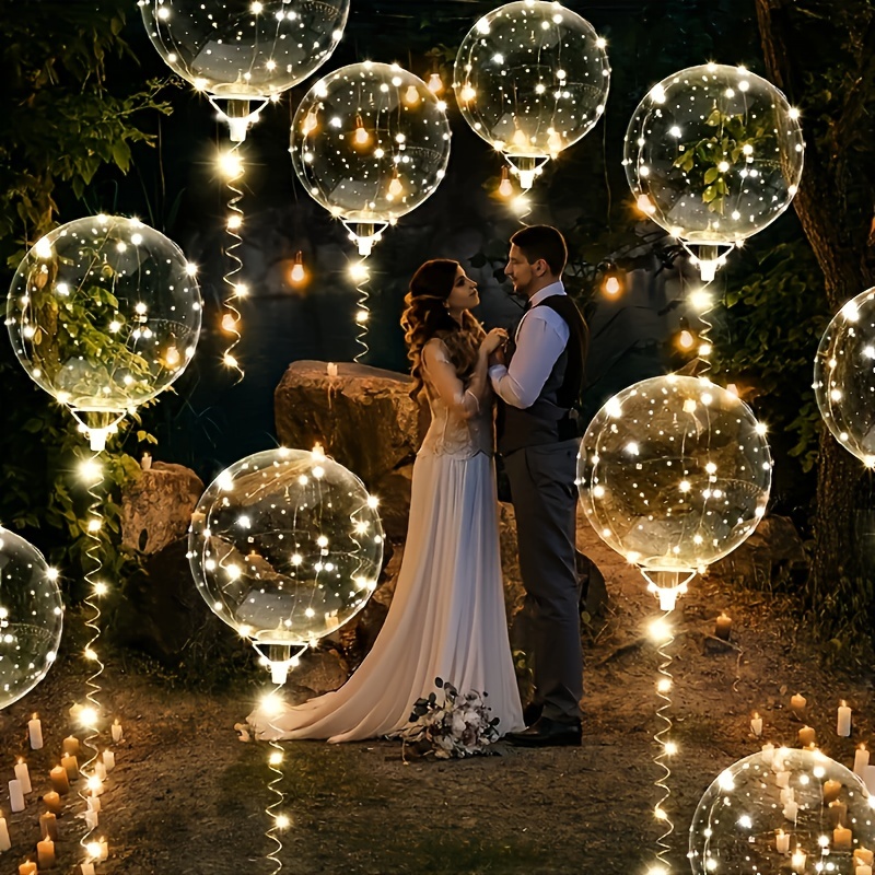 20pcs Wedding Bobo Balloons wi - Led Balloon Light ulasan dan harga