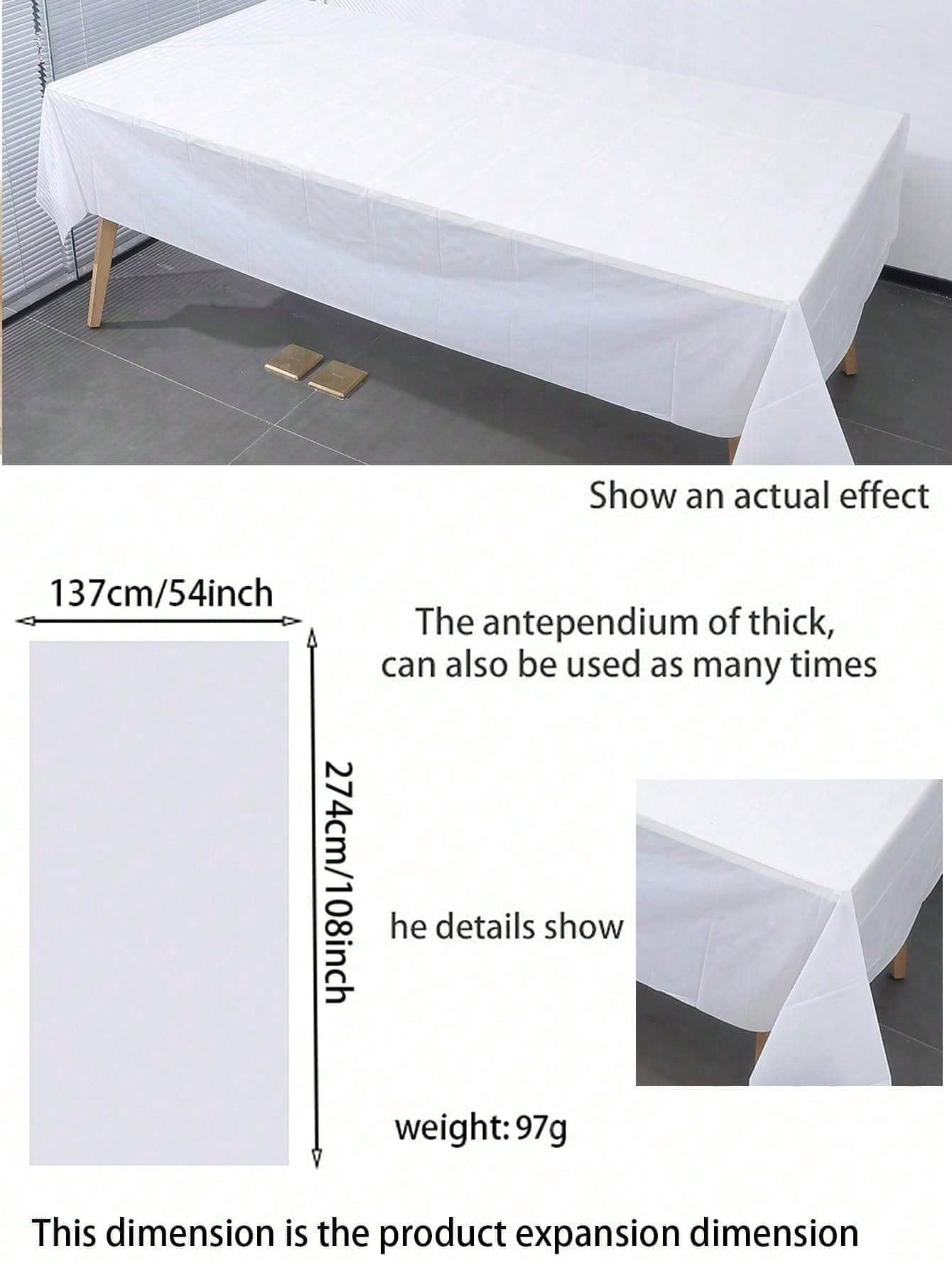 5pcs Disposable Plastic Party  - Table Cloth Disposable ulasan dan harga