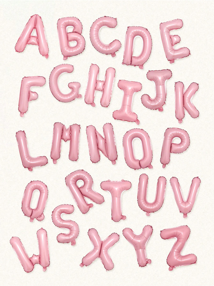16 inch pink letter decoration - Event Z ulasan dan harga