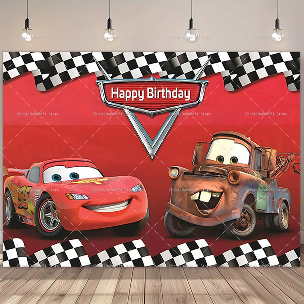 Movie Cars Theme Backdrop For  - Party Event Supplier ulasan dan harga