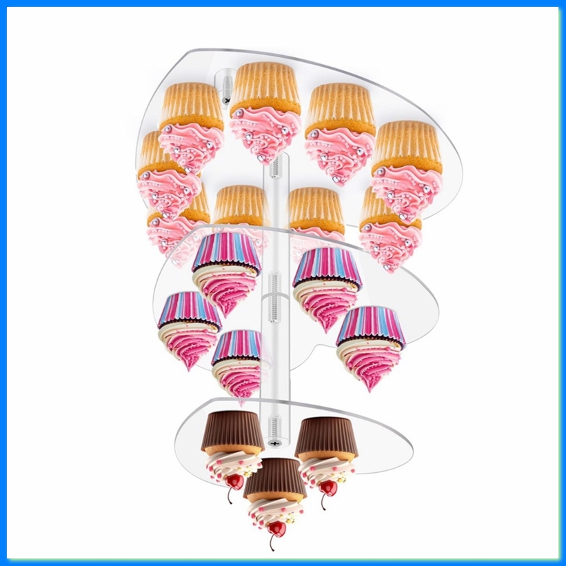 3 Tier Cupcake Stand with Base - Cupcake Stand Tier ulasan dan harga