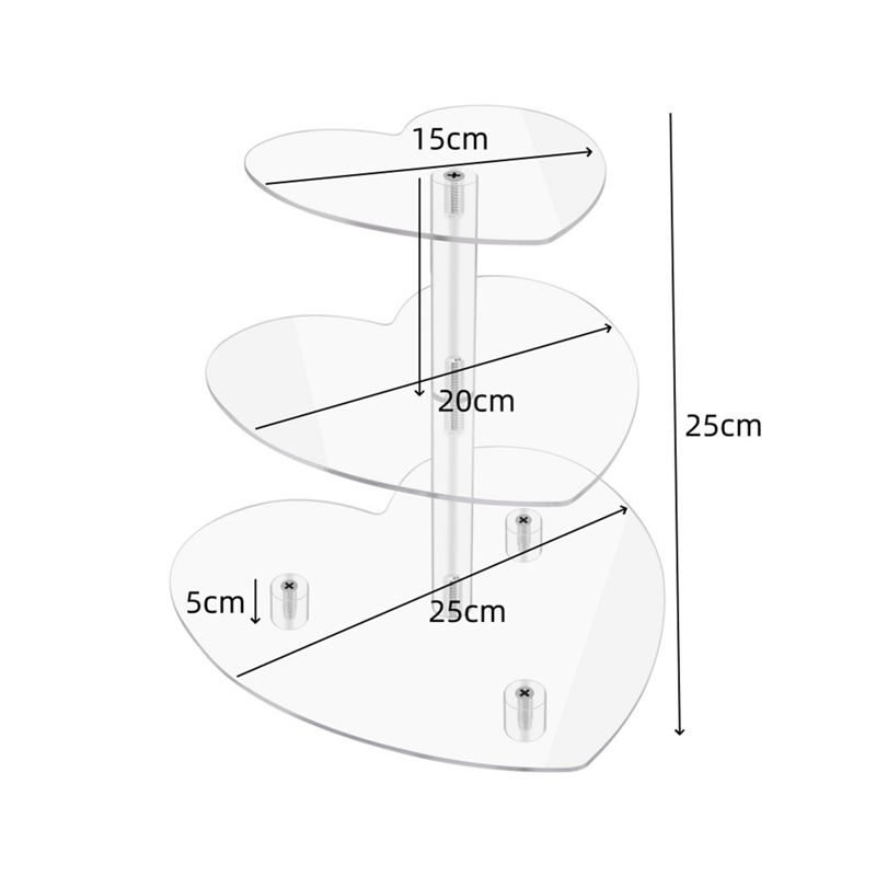 3 Tier Cupcake Stand with Base - Cupcake Stand Tier ulasan dan harga