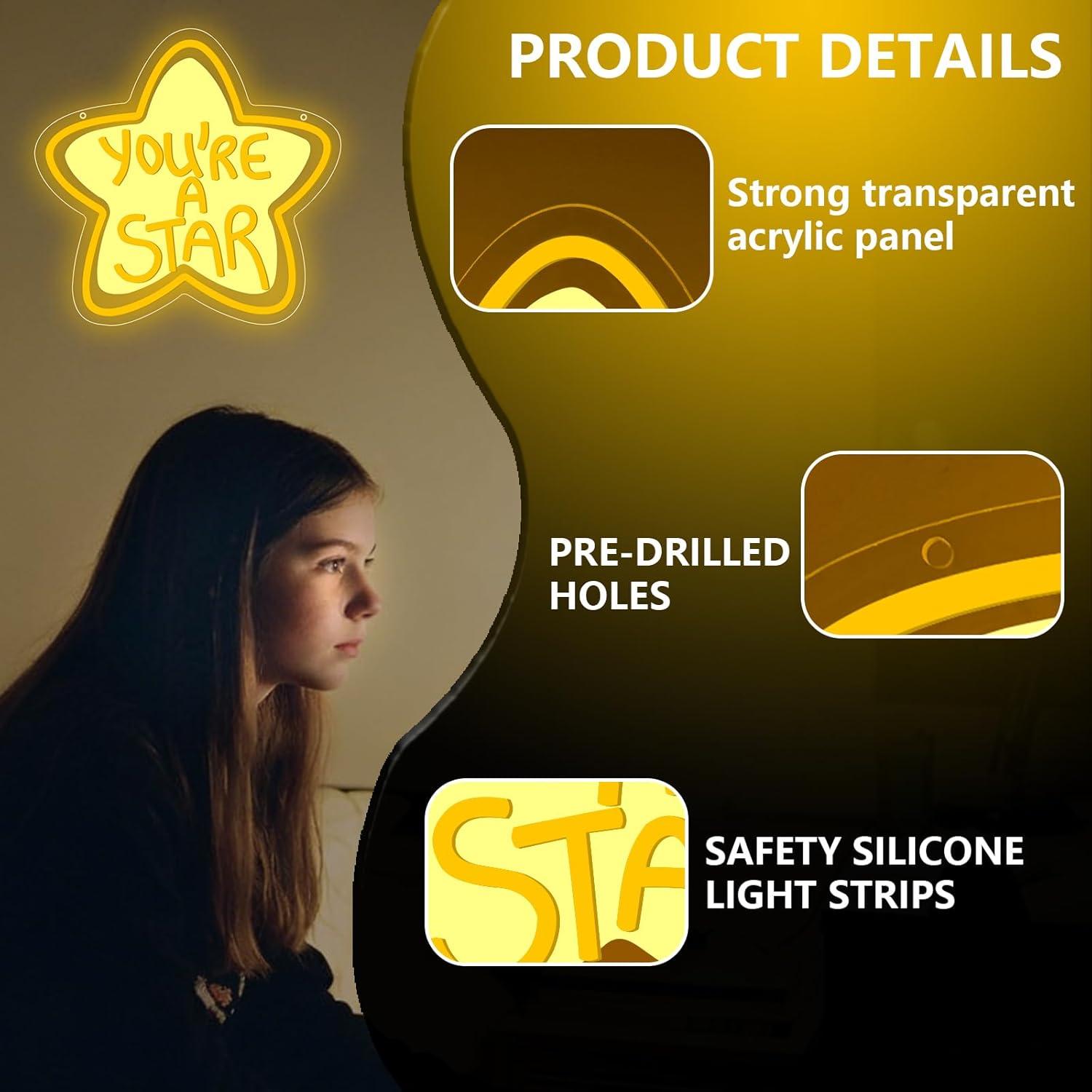 You're A Star Neon Sign USB Di - Neon Sign Party ulasan dan harga