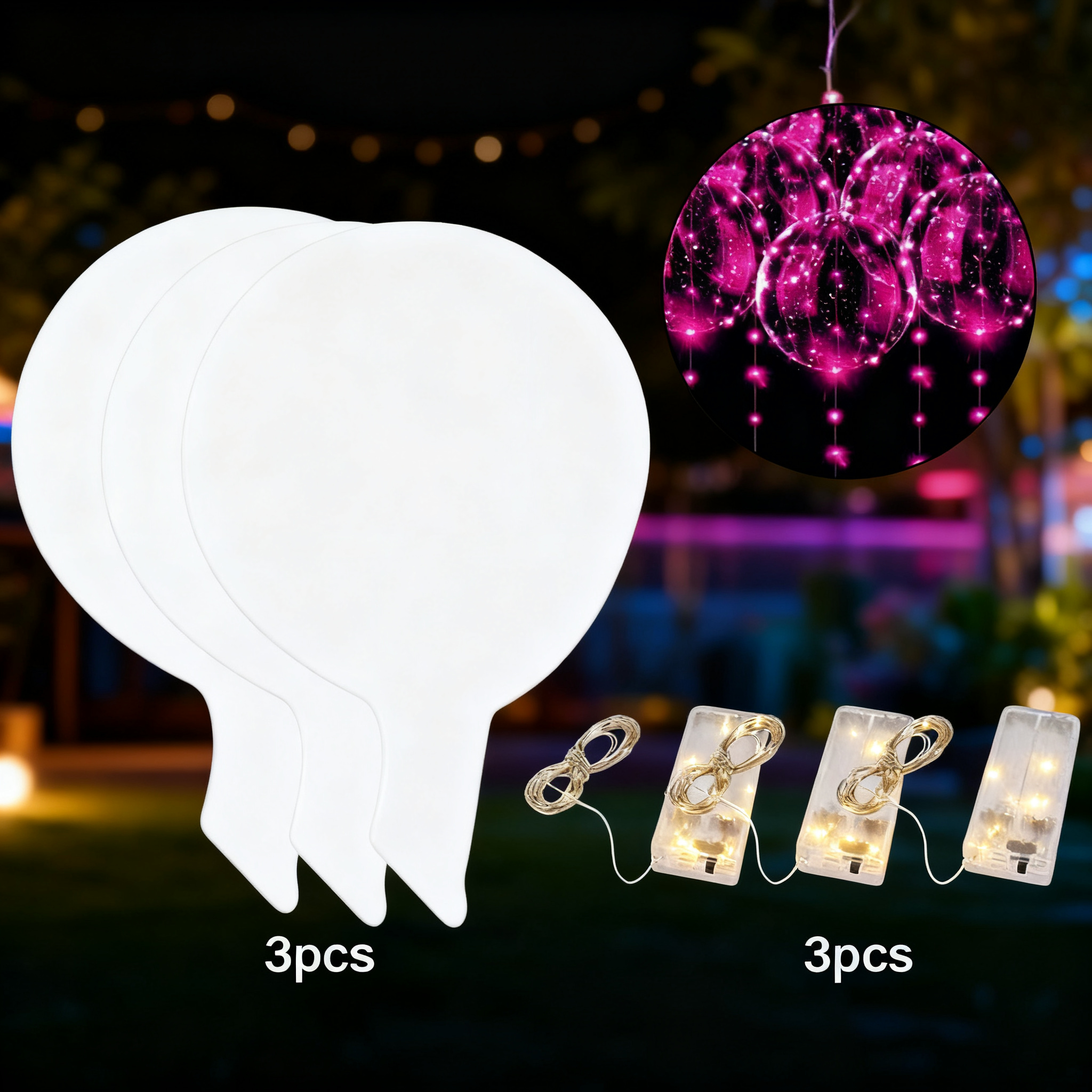 LED Light Up Bobo Balloons Tra - Led Balloon Light ulasan dan harga