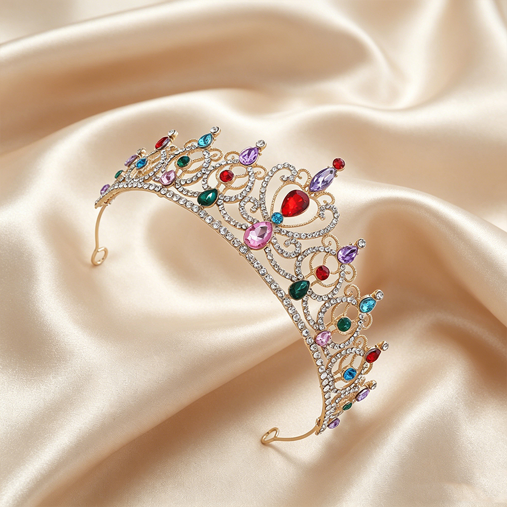 Luxury Vintage Gold Tiara Crow - Event Party ulasan dan harga