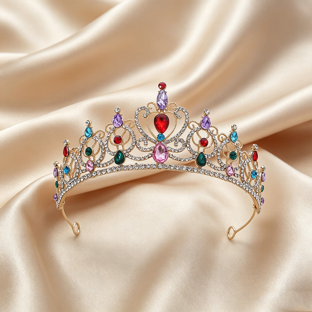 Luxury Vintage Gold Tiara Crow - Event Party ulasan dan harga