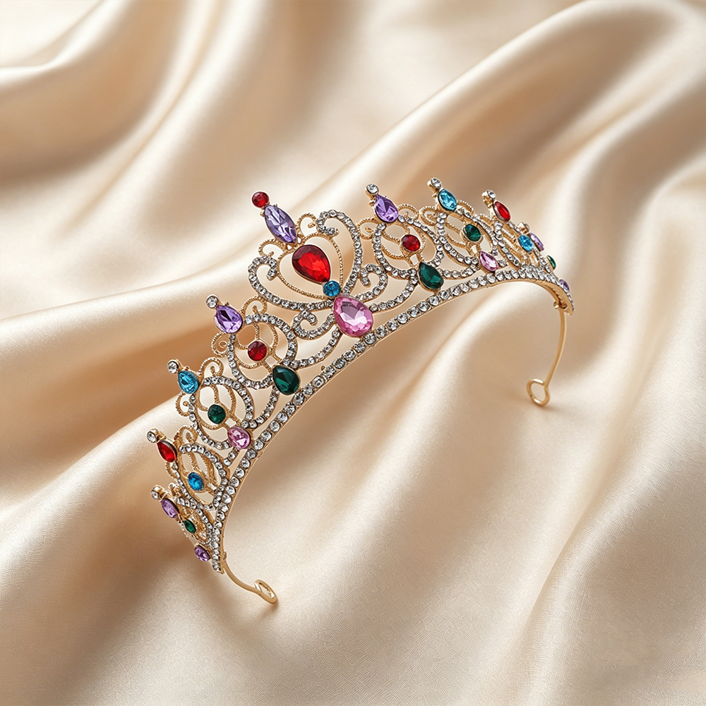 Luxury Vintage Gold Tiara Crow - Event Party ulasan dan harga