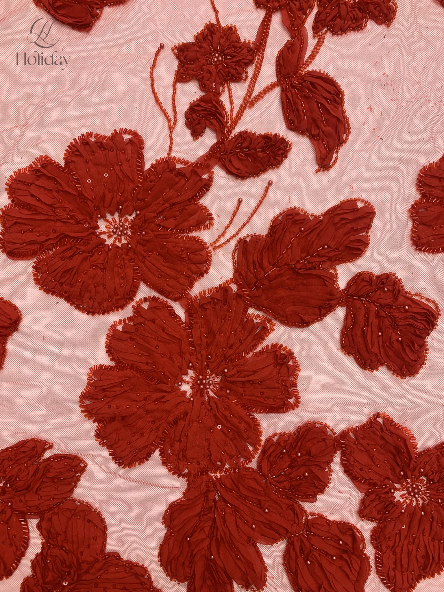 African Chiffon Tulle Lace Fab - Glitter Tablecloth ulasan dan harga