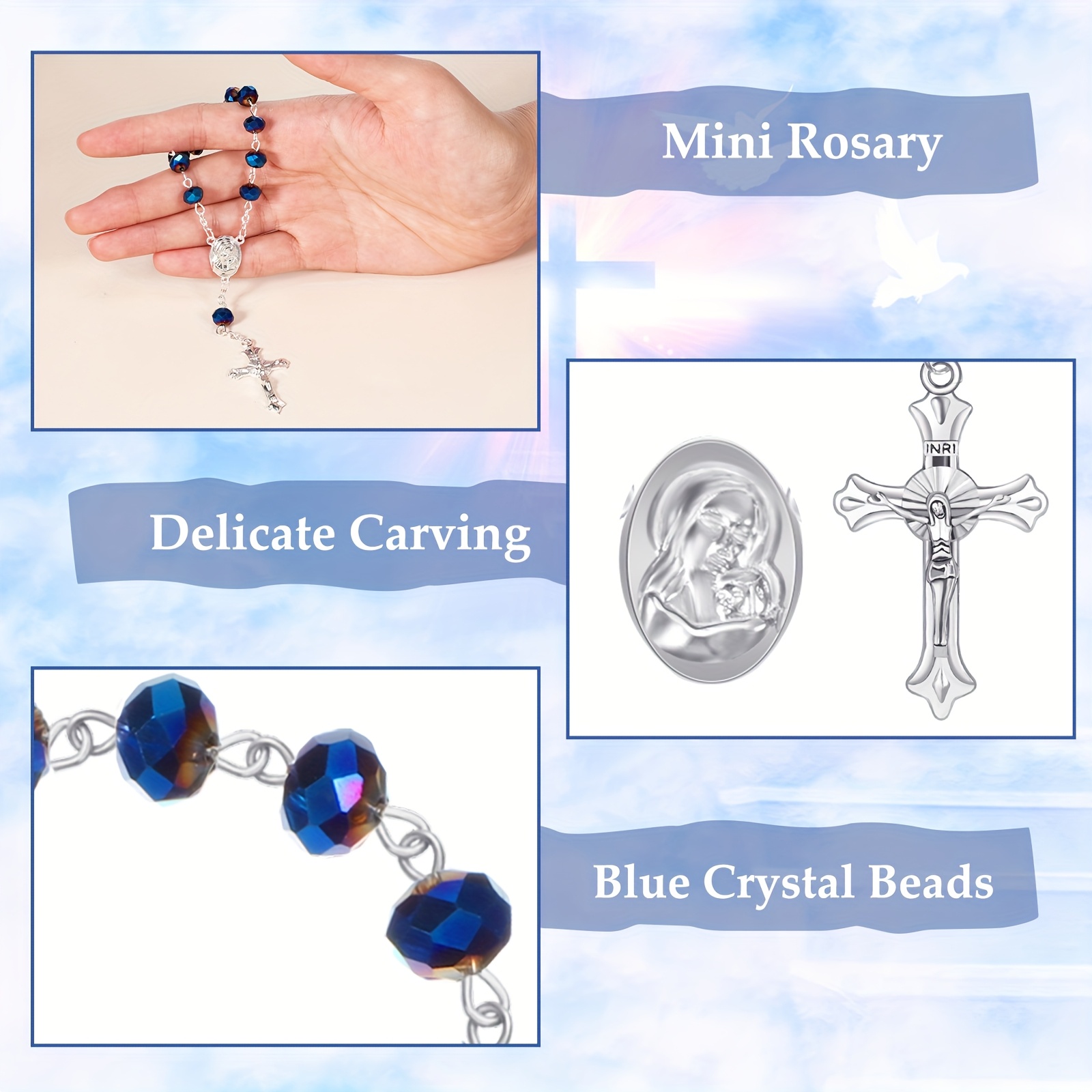 50 Sets Baptism Favors Rosary  - Party Favor Bag ulasan dan harga