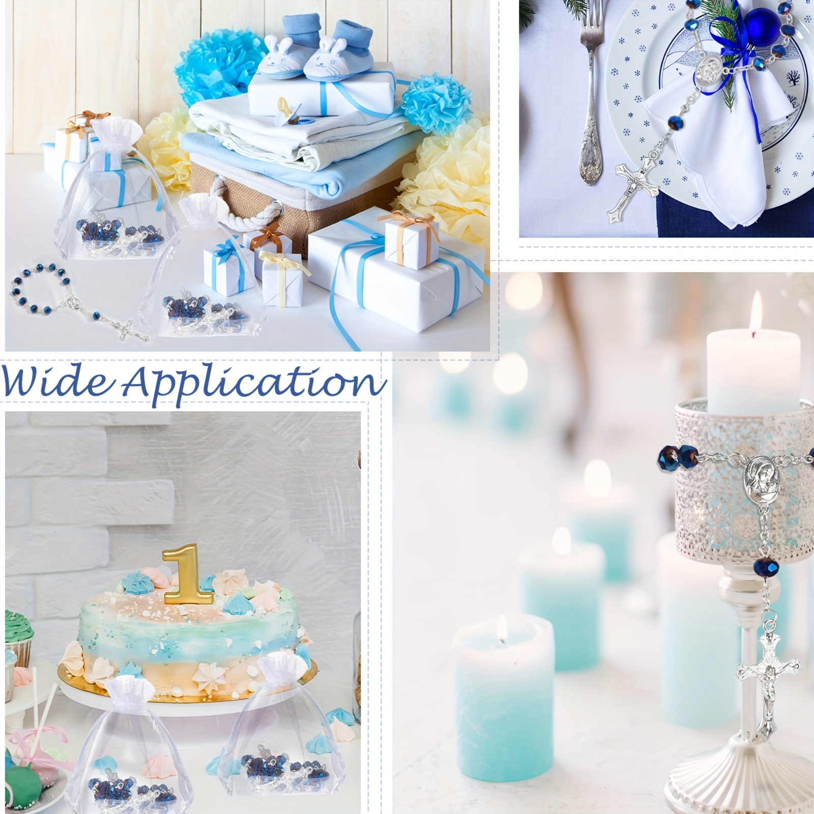 50 Sets Baptism Favors Rosary  - Party Favor Bag ulasan dan harga