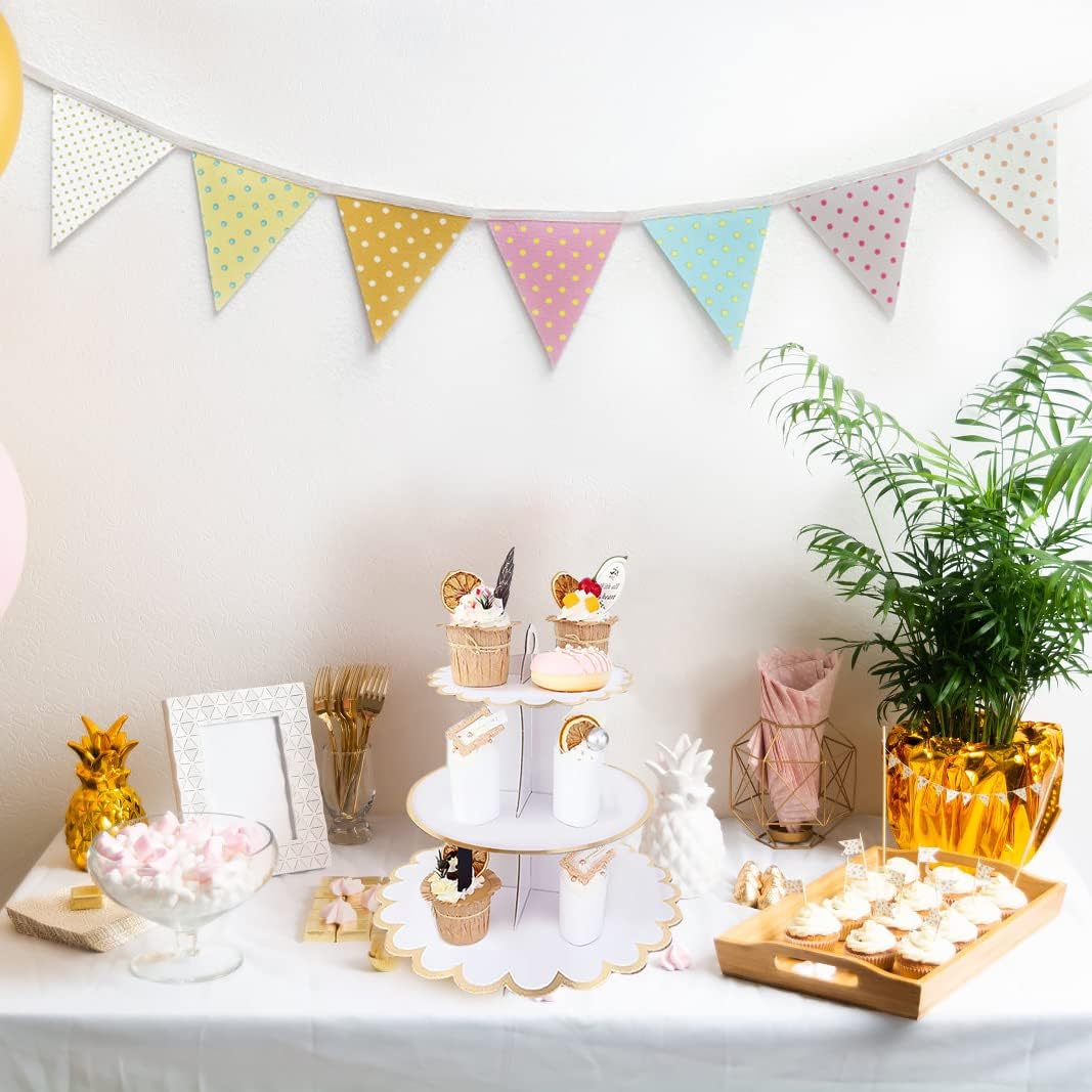 Cardboard Cake Stand 3 Tier, D - Cupcake Stand Tier ulasan dan harga