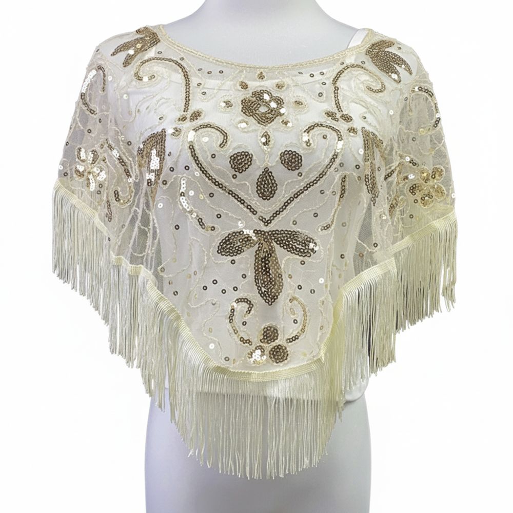 Fashion Sequin Bead Women Tull - Glitter Tablecloth ulasan dan harga