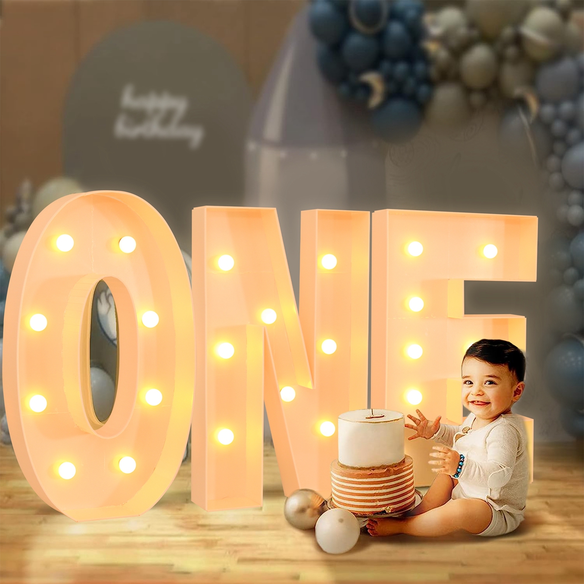 91.5CM Giant Letter Led Light  - Led Balloon Light ulasan dan harga