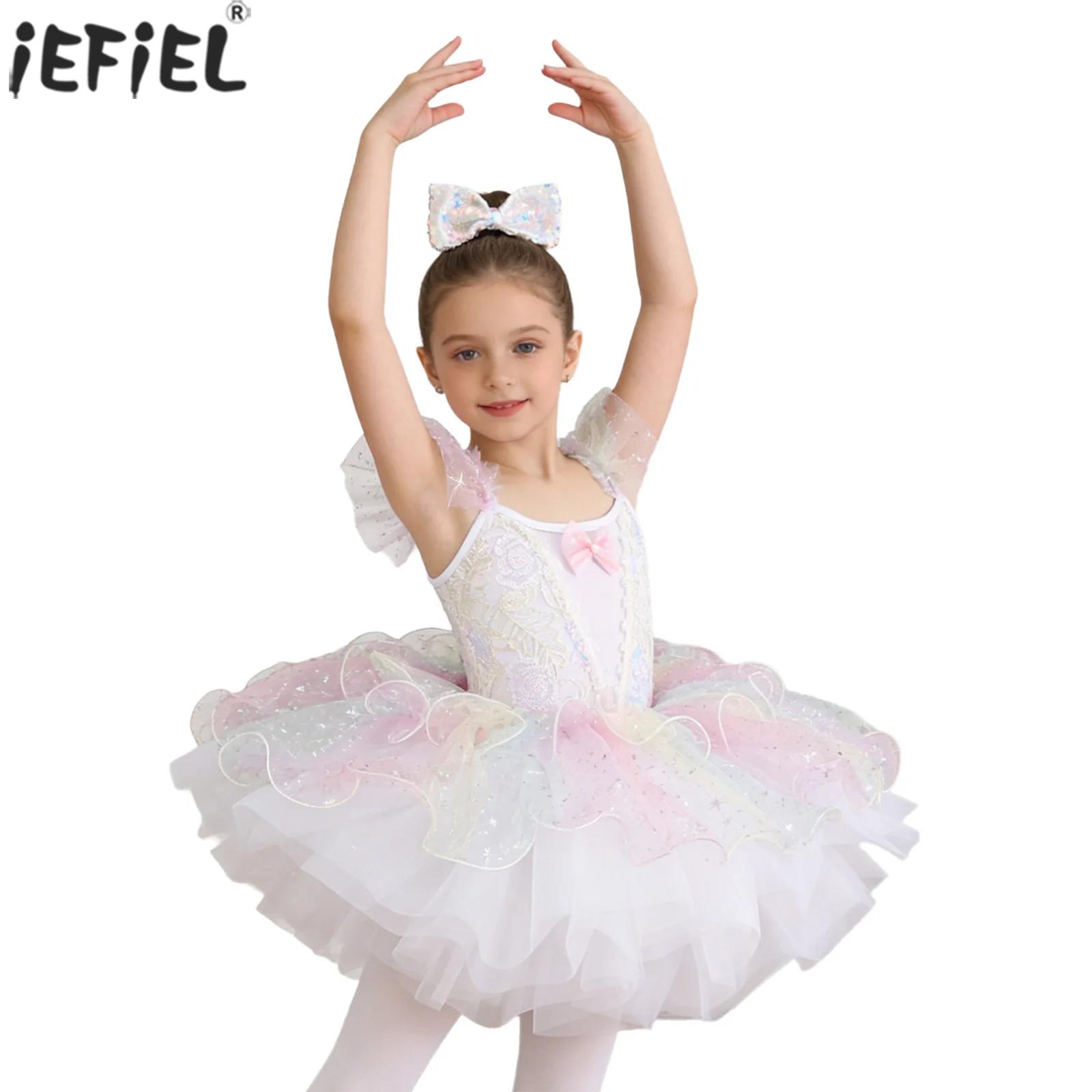 Kids Girls Ballet Dance Dress  - Glitter Tablecloth ulasan dan harga