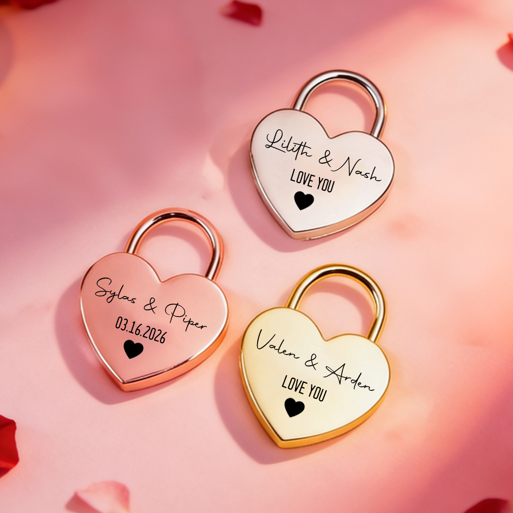 Custom Name Heart-Shaped Padlo - Event Party ulasan dan harga