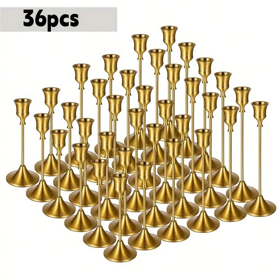 36 Pcs Taper Candle Holders Bu - Centerpiece Stick ulasan dan harga