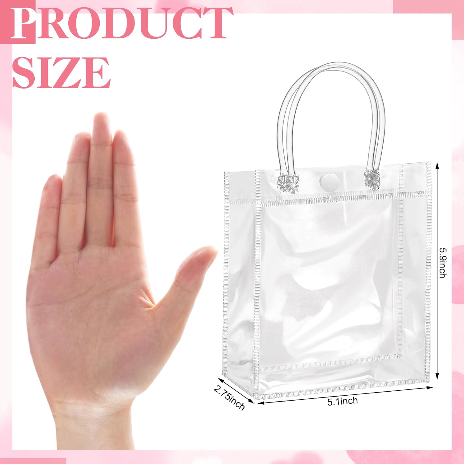 Clear Plastic Gift Bags with H - Party Favor Bag ulasan dan harga
