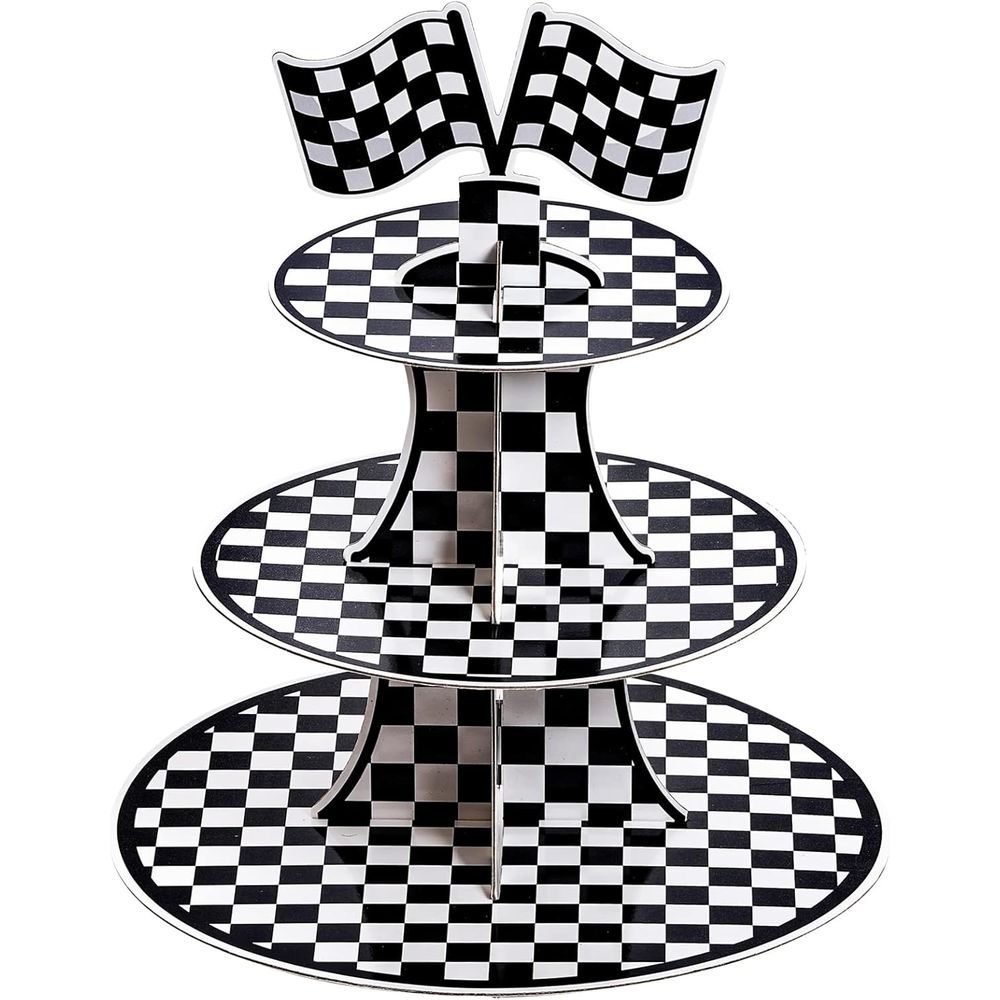 3-Tier Round Cupcake Stand wit - Cupcake Stand Tier ulasan dan harga