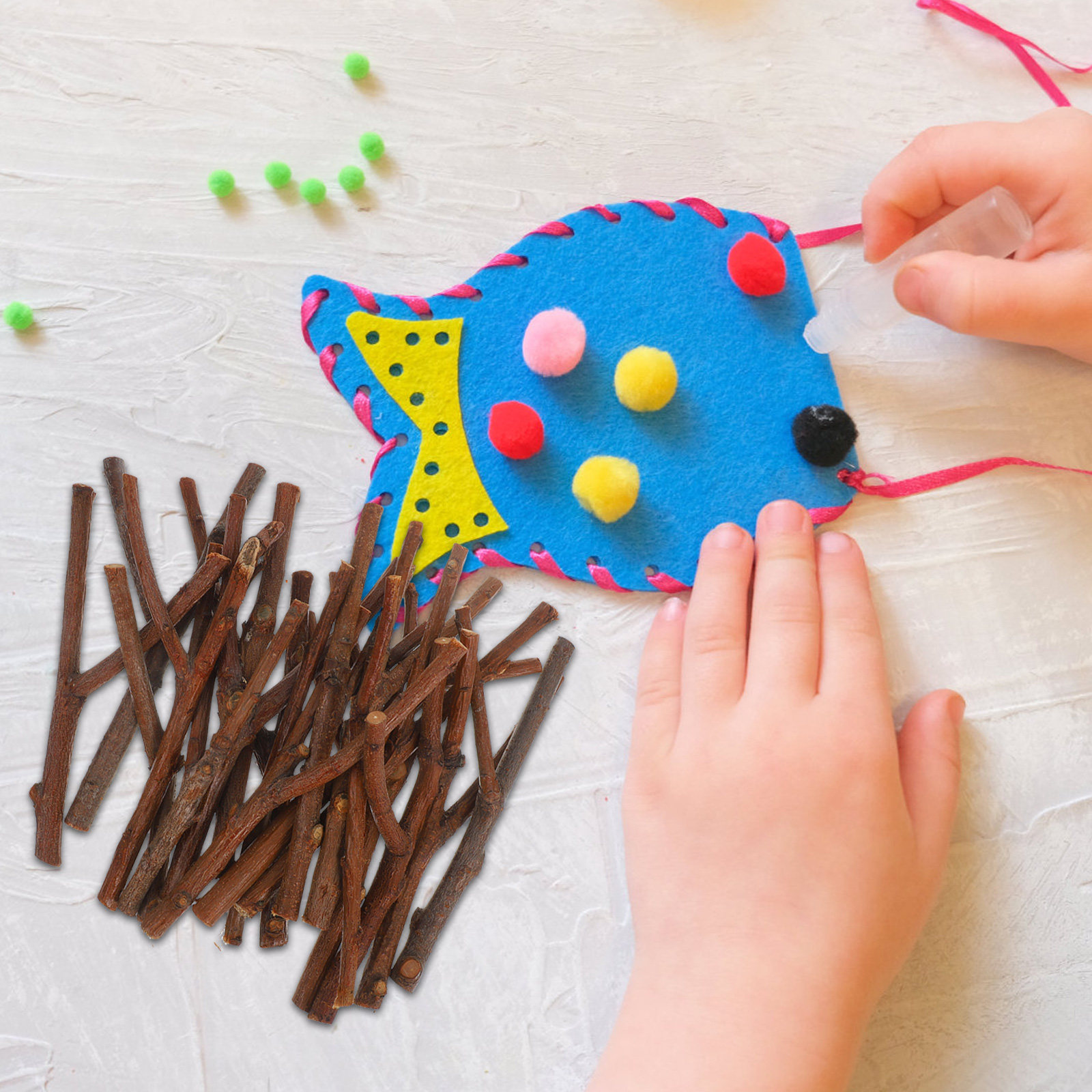20Pcs Y Shaped Wooden Craft St - Centerpiece Stick ulasan dan harga