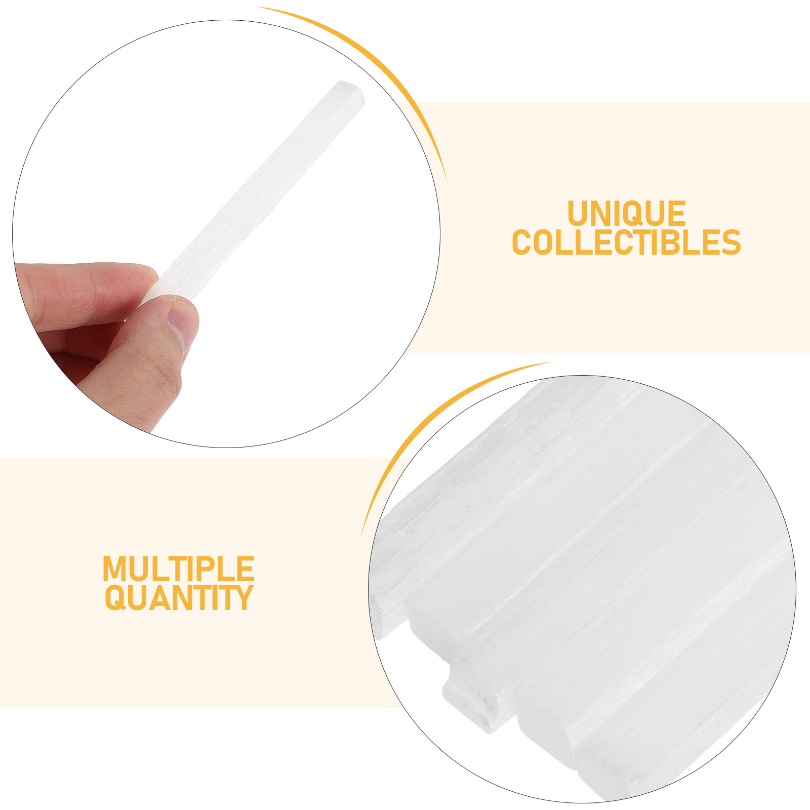 15Pcs Natural Selenite Crystal - Centerpiece Stick ulasan dan harga