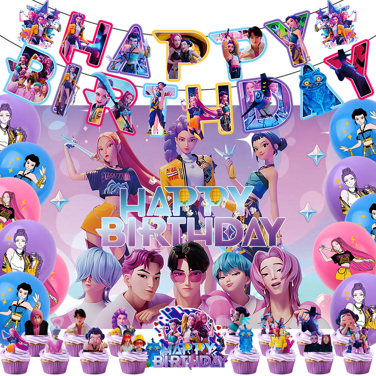 Kpop Disco Music Balloon Arch  - Balloon Arch Kit ulasan dan harga