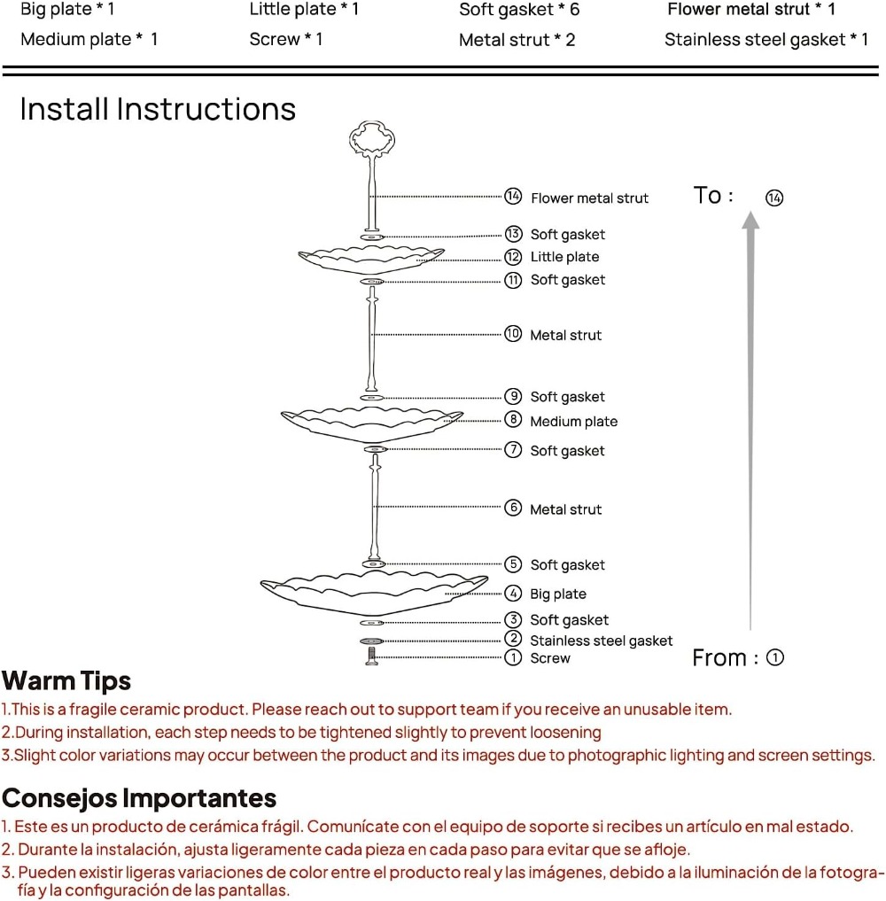 3 Tier Porcelain Cupcake Stand - Cupcake Stand Tier ulasan dan harga