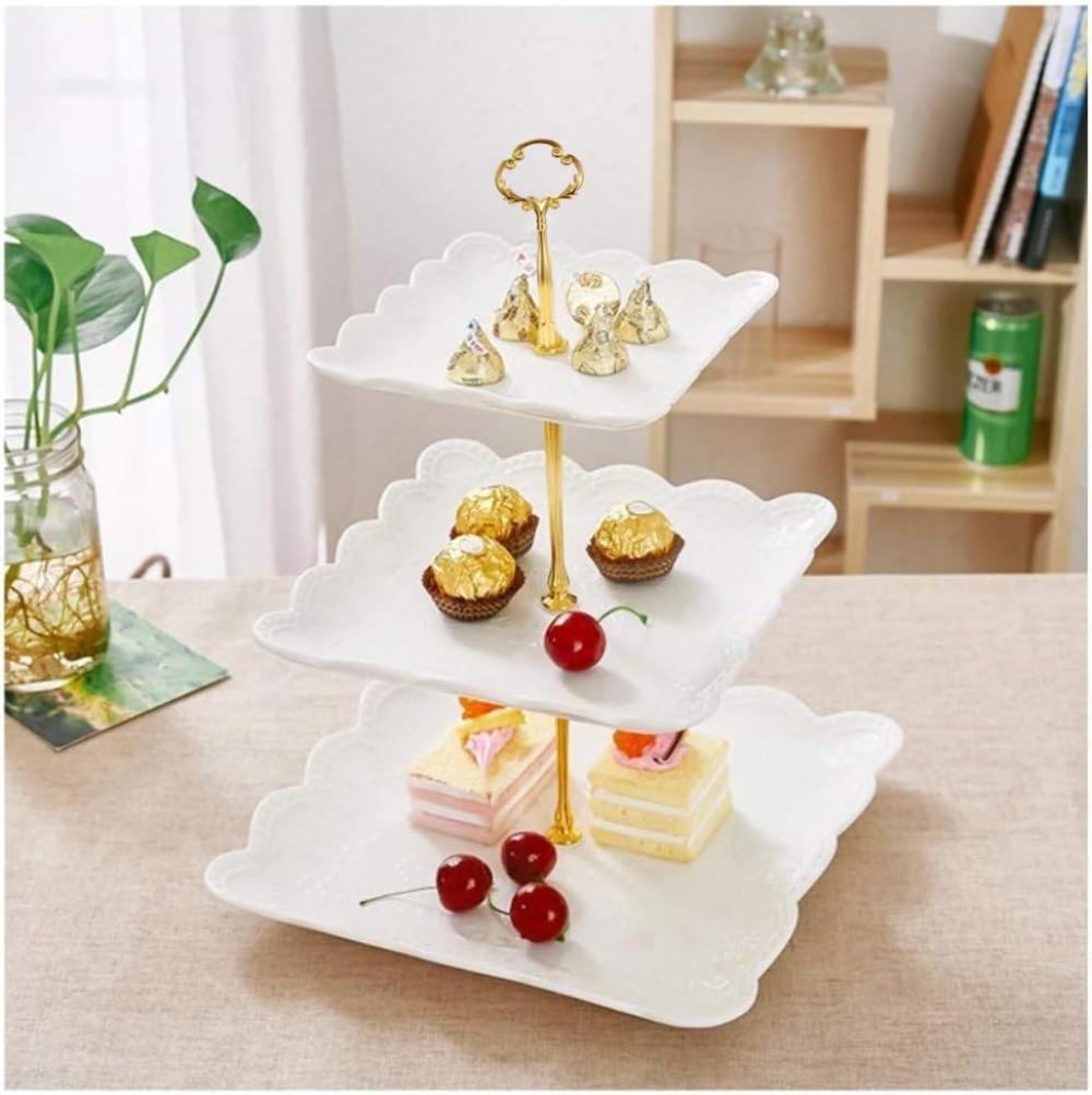 3 Tier Porcelain Cupcake Stand - Cupcake Stand Tier ulasan dan harga