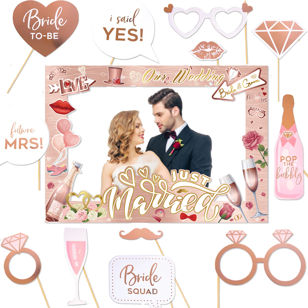 Wedding Decorations Bride to B - Photo Booth Frame ulasan dan harga