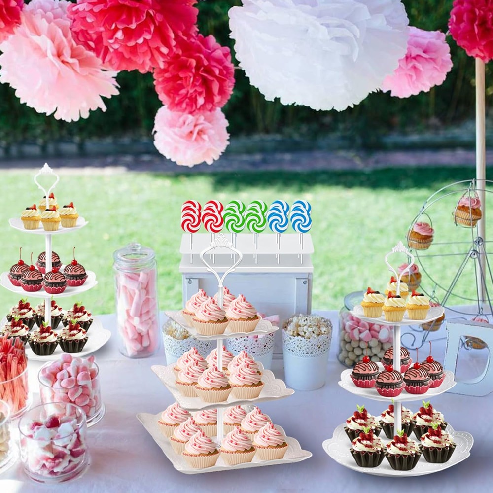 10Pcs Cupcake Stand Set, Desse - Cupcake Stand Tier ulasan dan harga
