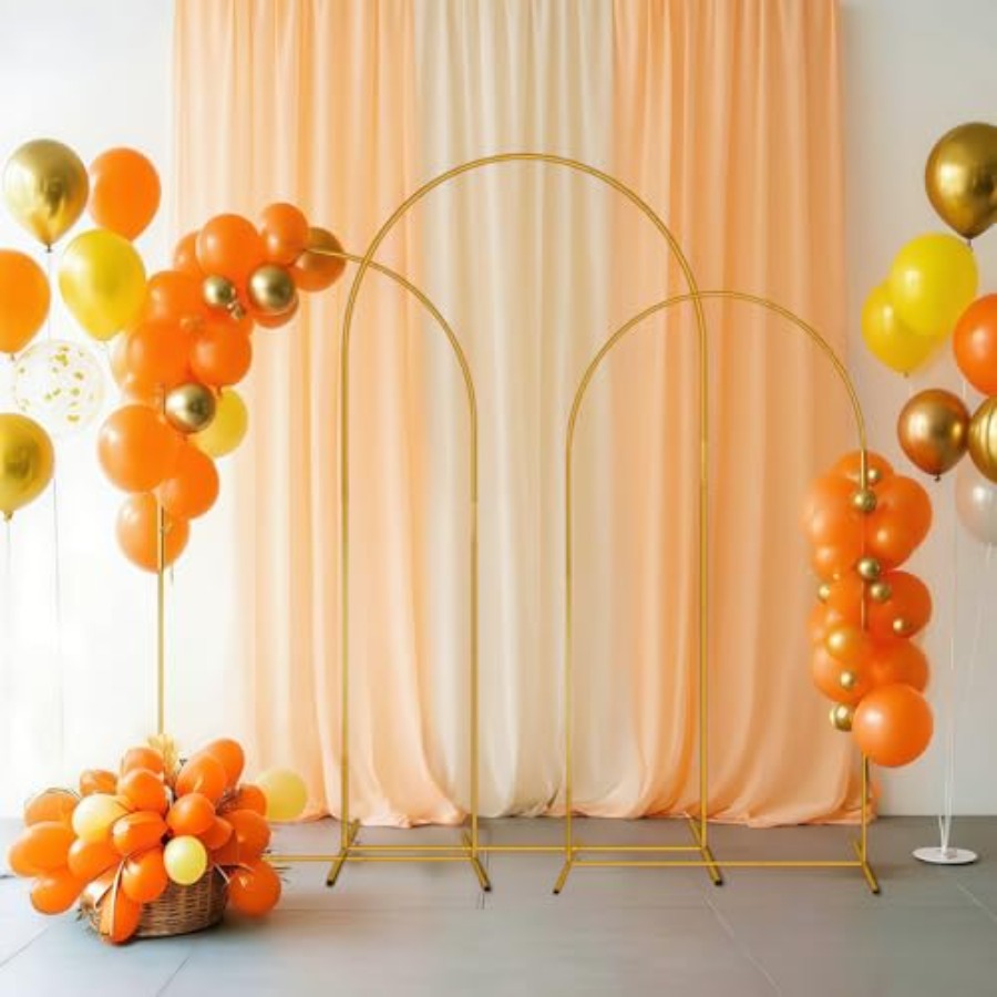 Metal Arch Backdrop Stand Set  - Balloon Arch Kit ulasan dan harga
