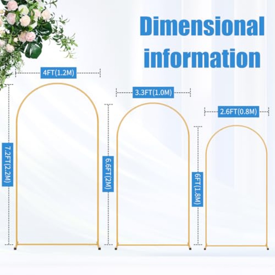 Metal Arch Backdrop Stand Set  - Balloon Arch Kit ulasan dan harga