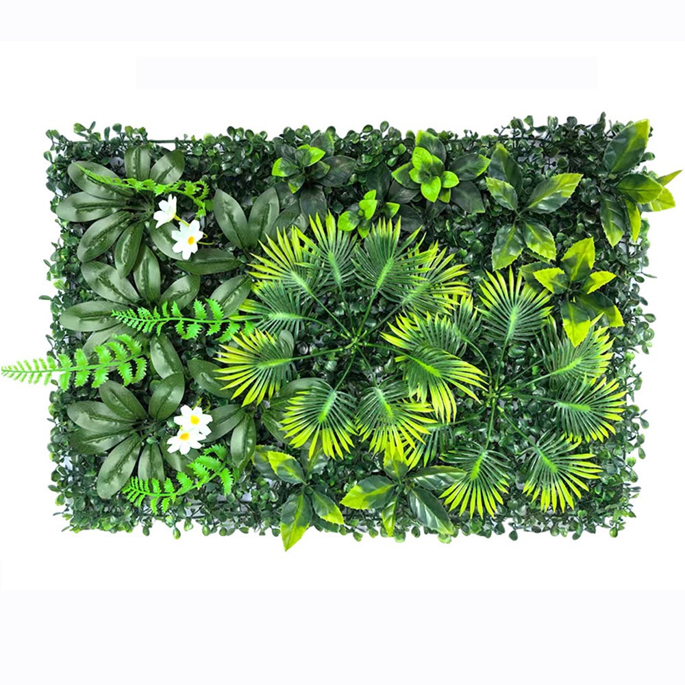 1PC Artificial Simulation Gree - Flower Wall Panel ulasan dan harga