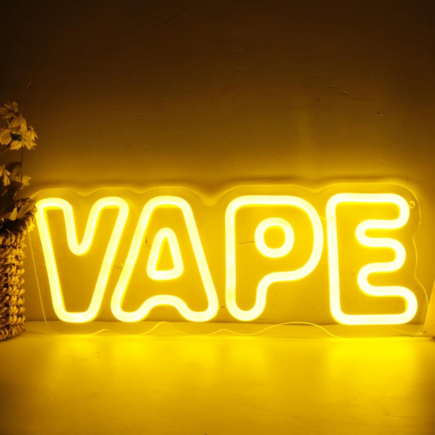 Vape Neon Sign USB Dimmable LE - Neon Sign Party ulasan dan harga