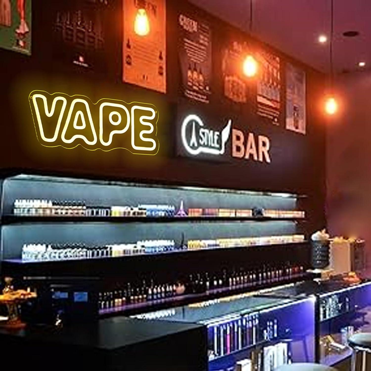 Vape Neon Sign USB Dimmable LE - Neon Sign Party ulasan dan harga
