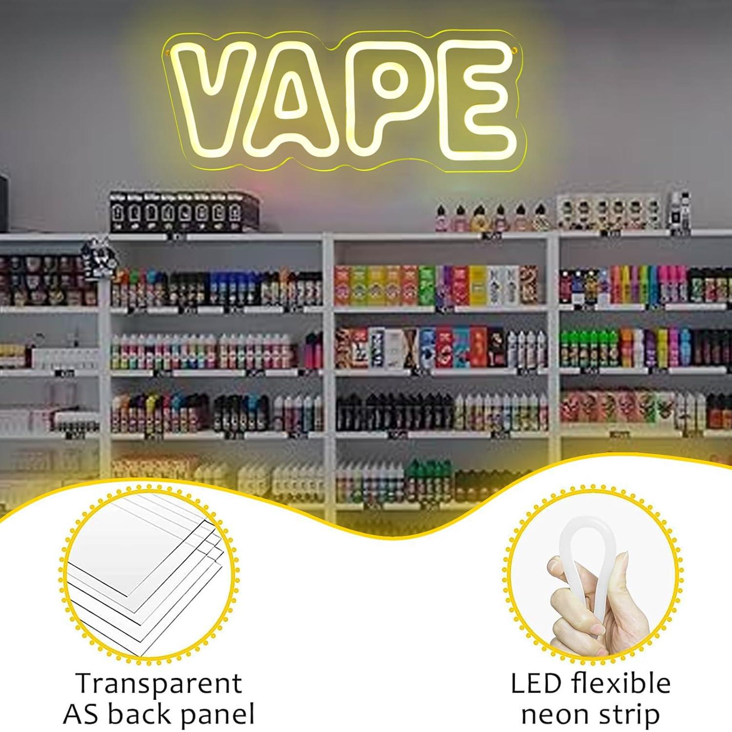 Vape Neon Sign USB Dimmable LE - Neon Sign Party ulasan dan harga