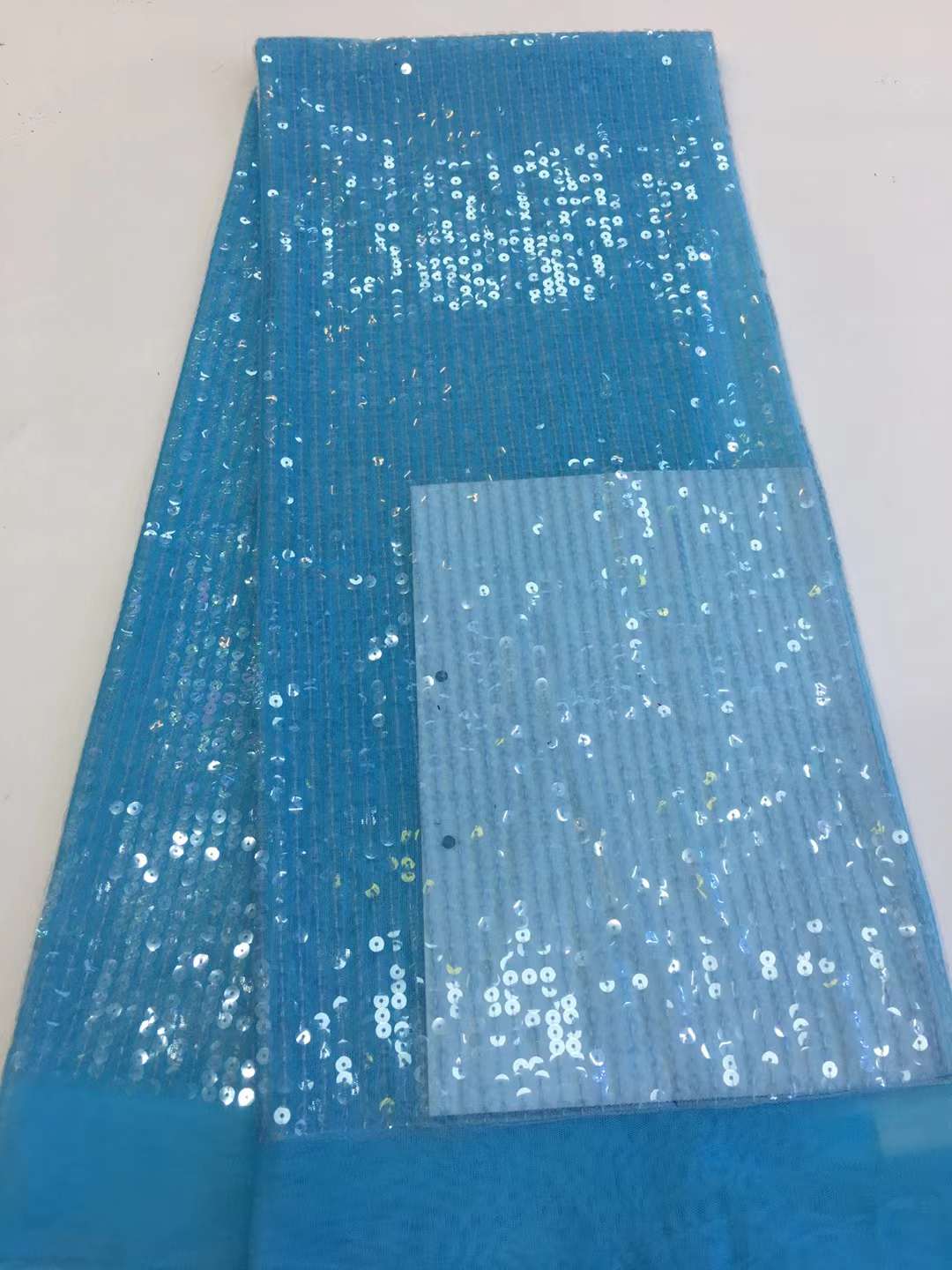 African Sequins Tulle Lace Fab - Glitter Tablecloth ulasan dan harga