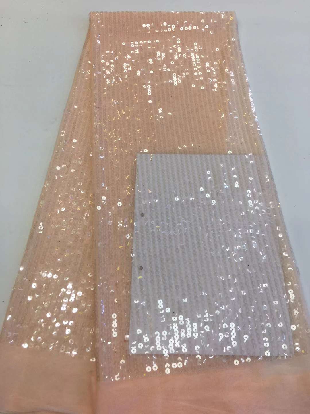 African Sequins Tulle Lace Fab - Glitter Tablecloth ulasan dan harga