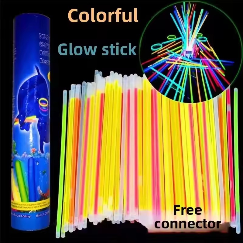50/100Pcs Fluorescence Sticks  - Cotton Candy Cone ulasan dan harga