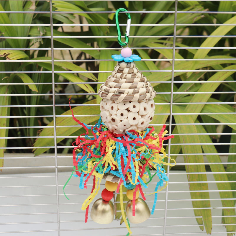 Bird toys, straw hats, colored - Paper Straw Color ulasan dan harga