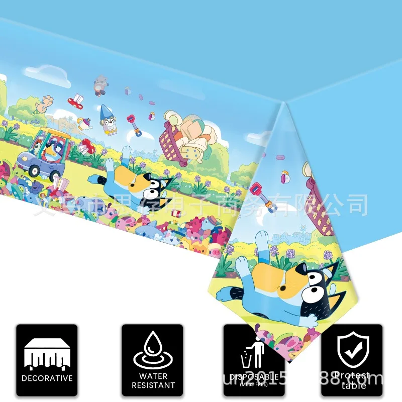 New Bluey Tablecloth Birthday  - Table Cloth Disposable ulasan dan harga