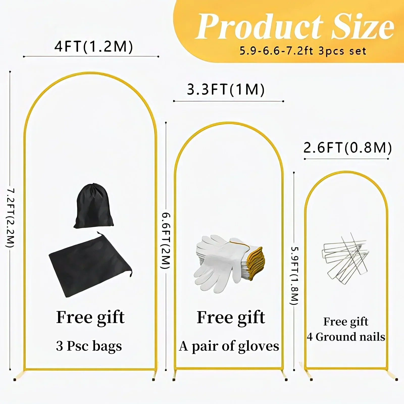 EU Warehouse Gold Metal Balloo - Balloon Arch Kit ulasan dan harga