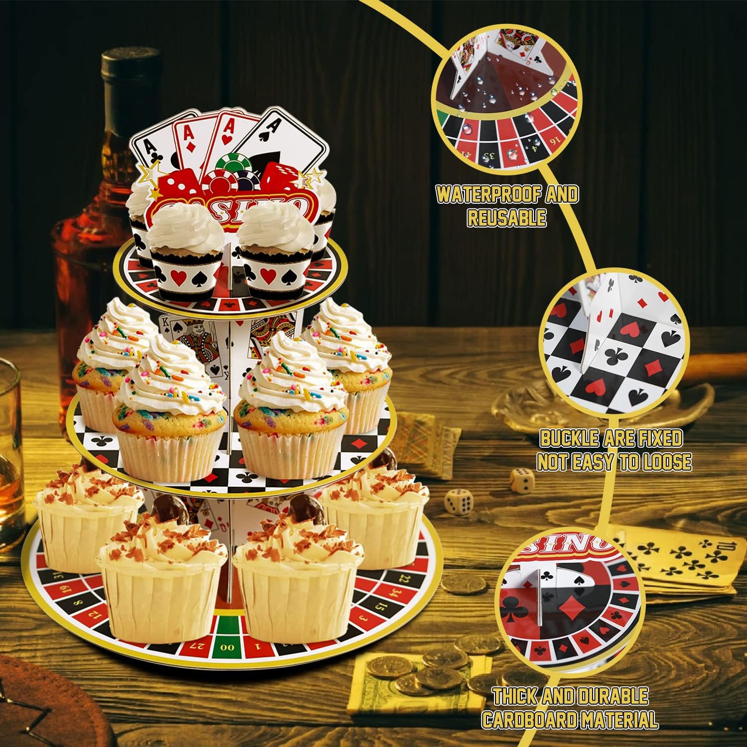Casino Cupcake Stand 3 Tier fo - Cupcake Stand Tier ulasan dan harga