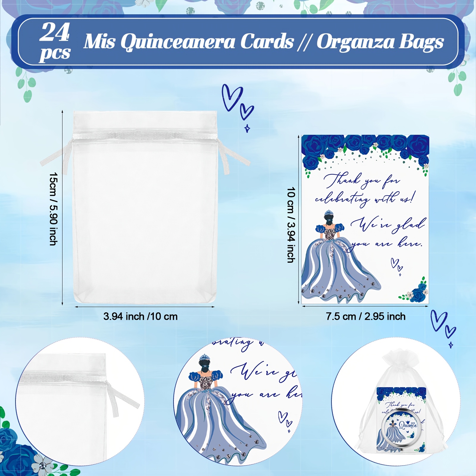 24 Sets Quinceanera Party Favo - Party Favor Bag ulasan dan harga