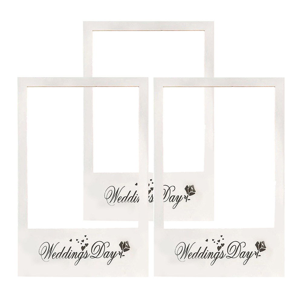 3Pcs Creative Couple Photo Fra - Photo Booth Frame ulasan dan harga